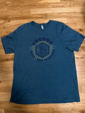 Voodoo Music & Arts Experience Men's Teal Graphic T-Shirt